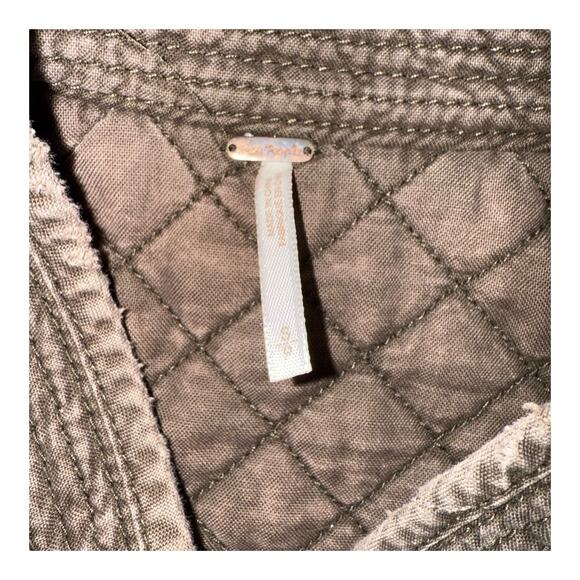 Free People Great Escape Reversible Quilted Bomber Jacket Paisley Print Size S - Picture 11 of 12